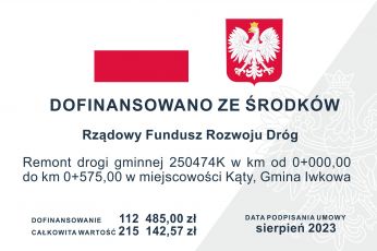 Remont drogi gminnej nr 250474K  w km 0 000,00 do km 0 575,00 w miejscowości Kąty