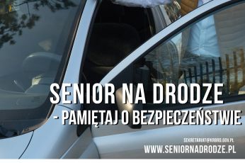 Senior na drodze – pamiętaj o bezpieczeństwie