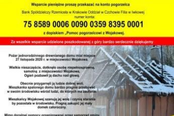 Pomoc pogorzelcowi z Wojakowej.