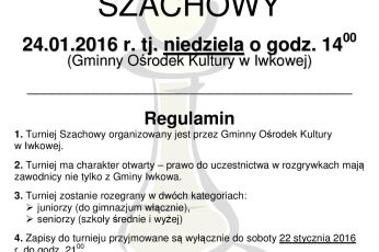 XVIII GMINNY TURNIEJ  SZACHOWY