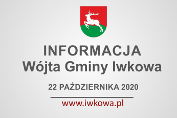 Tygodniowa informacja Wójta Gminy Iwkowa 22 października 2020