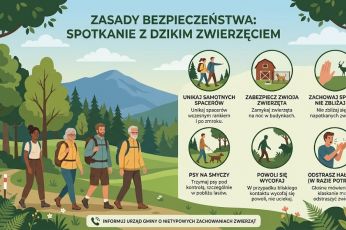 Jak zachować się w przypadku spotkania z dzikim zwierzęciem?
