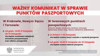 Ograniczenia w działalności punktów paszportowych
