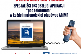ARiMR: Infolinia eWniosekPlus POMOC dla małopolskich rolników