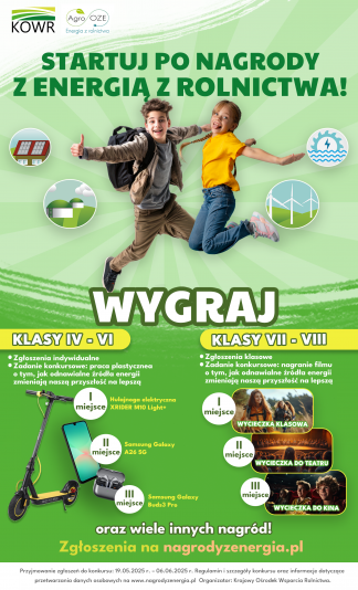 KOWR rusza z kampanią informacyjno-promocyjną o odnawialnych źródłach energii!