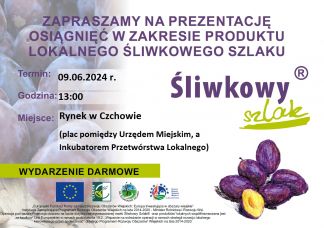 Prezentacja osiągnięć w zakresie produktu lokalnego Śliwkowego Szlaku