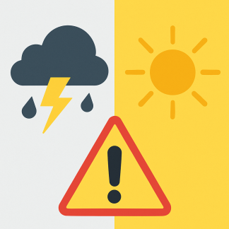 OSTRZEŻENIE METEOROLOGICZNE – BURZE I UPAŁY
