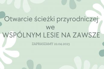 Otwarcie ścieżki przyrodniczo-rekreacyjnej