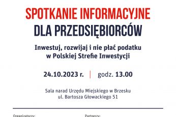 Zaproszenie na spotkanie dla przedsiębiorców - 24 października br., godz. 13.00