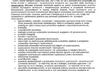 Komunikat Prezesa Międzywojewódzkiego Cechu Kominiarzy