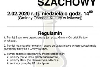 XXII TURNIEJ SZACHOWY