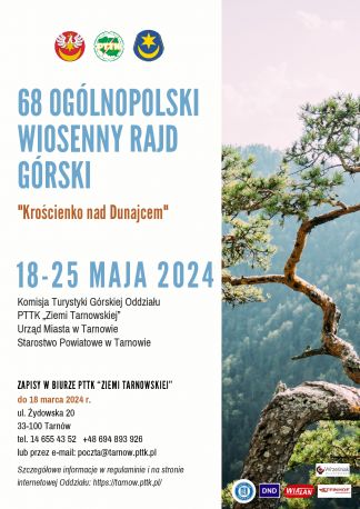 68 Ogólnopolski wiosenny rajd górski - “Krościenko nad Dunajcem"