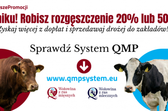 Ekoschemat „Dobrostan zwierząt” Dodatkowe pieniądze dla hodowców z QMP – tylko do 15 maja!