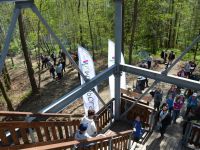 Inauguracja Letniego Sezonu Turystycznego w Małopolsce - Otwarcie wieży widokowej w Iwkowej